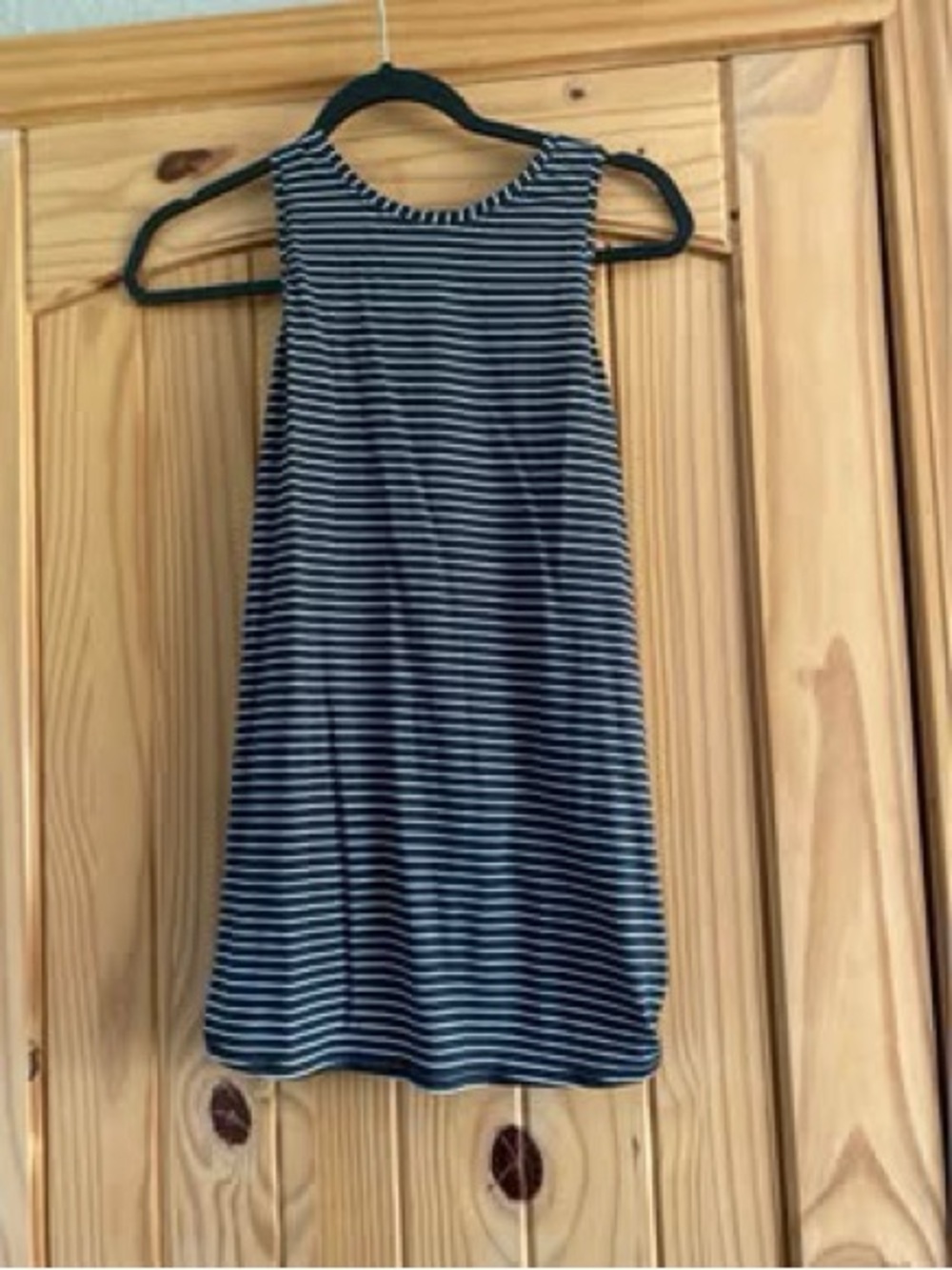 lululemon athletica Navy and White Striped Sleeveless Tank